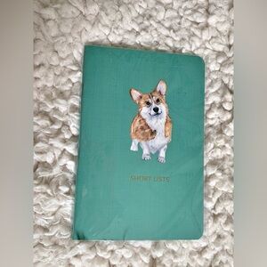 Corgi Dog Pun “Short Lists” Notebook Journal Teal Softcover